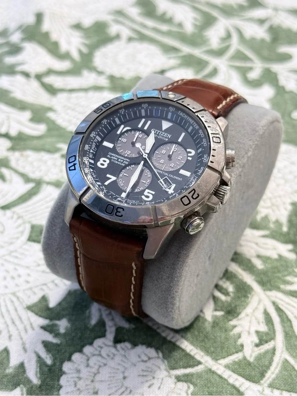Citizen Eco-Drive Titanium Chronograph Perpetual Calendar Men’s Watch